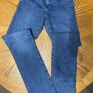 General Denim Works Bridge Straight Leg Jeans in Ink Denim, Dark Wash